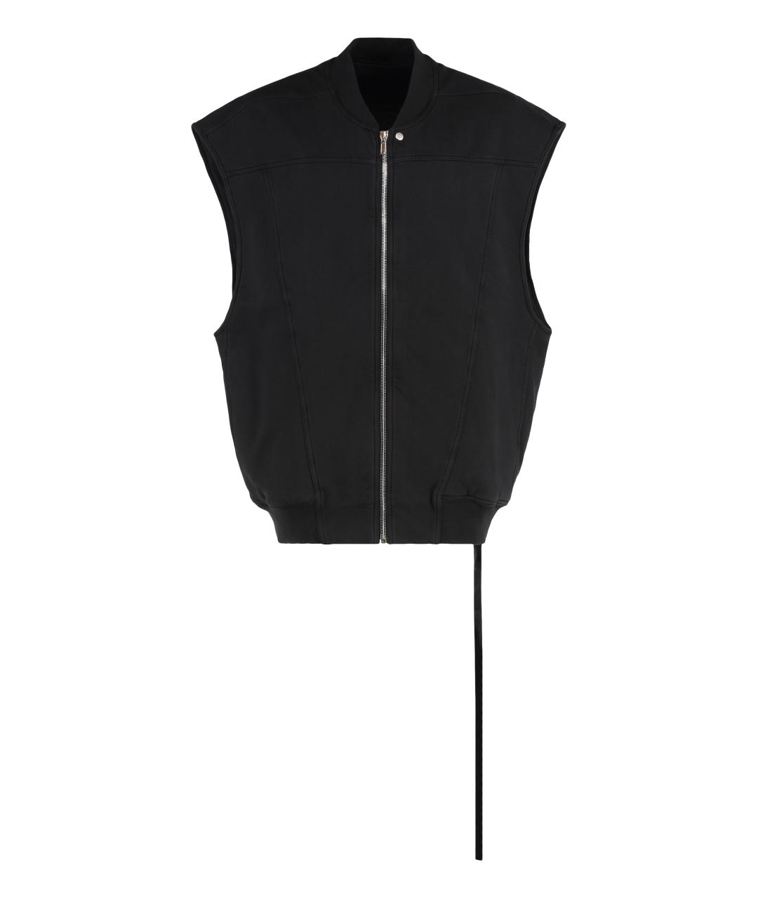 RICK OWENS DRKSHDW Черный хлопковый жилет, фото 1