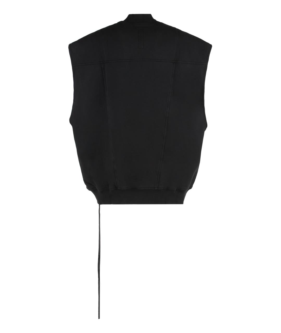 RICK OWENS DRKSHDW Черный хлопковый жилет, фото 2