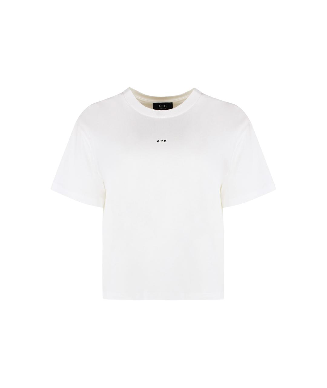 A.P.C. Белая хлопковая футболка, фото 1