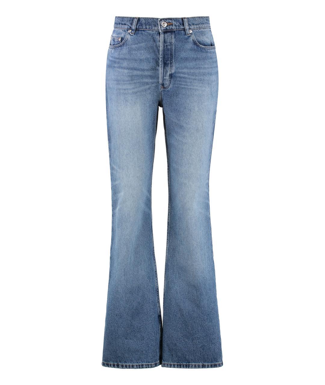 A.P.C. Синие хлопковые джинсы клеш, фото 3