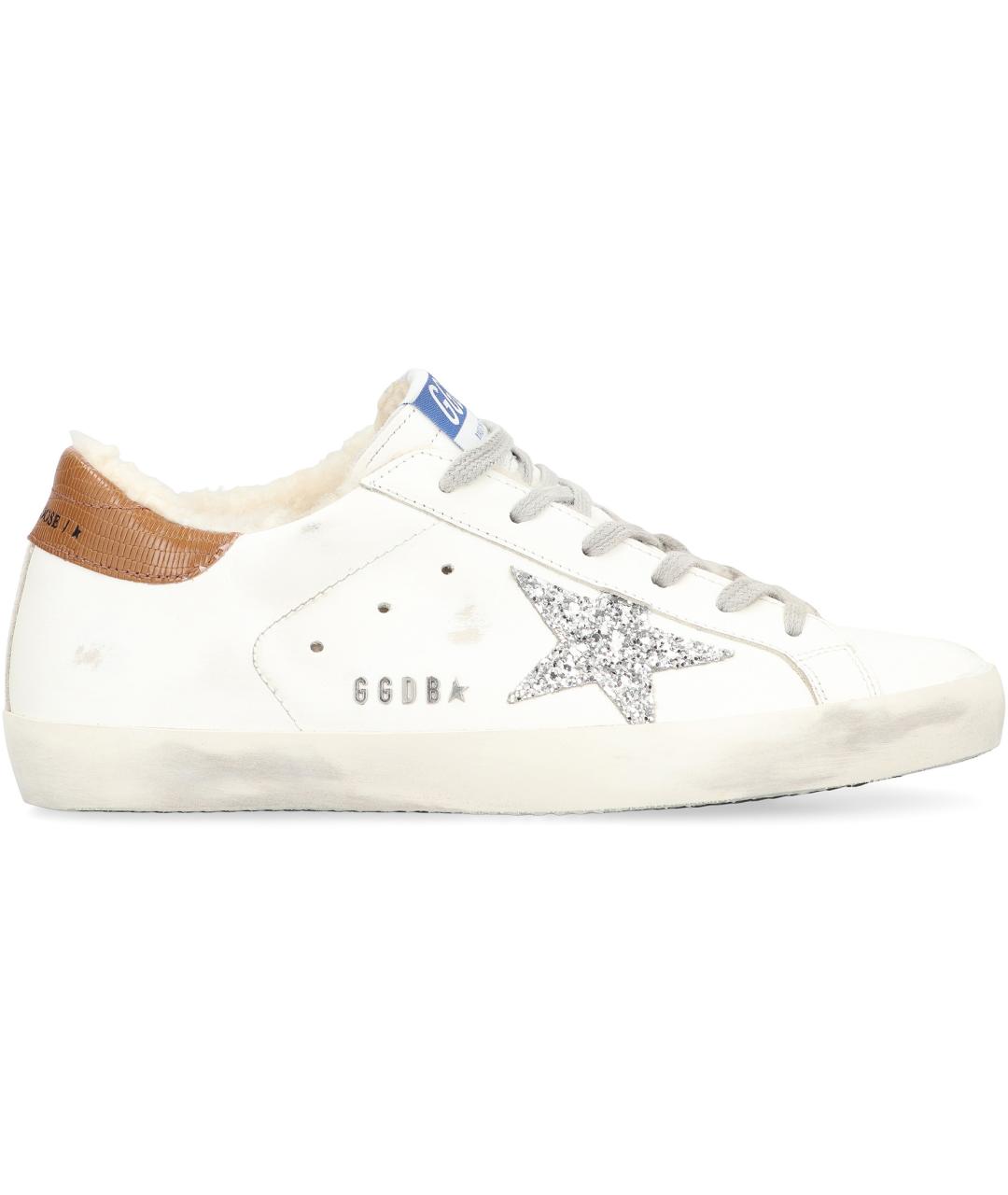 GOLDEN GOOSE DELUXE BRAND Белые кожаные кроссовки, фото 2