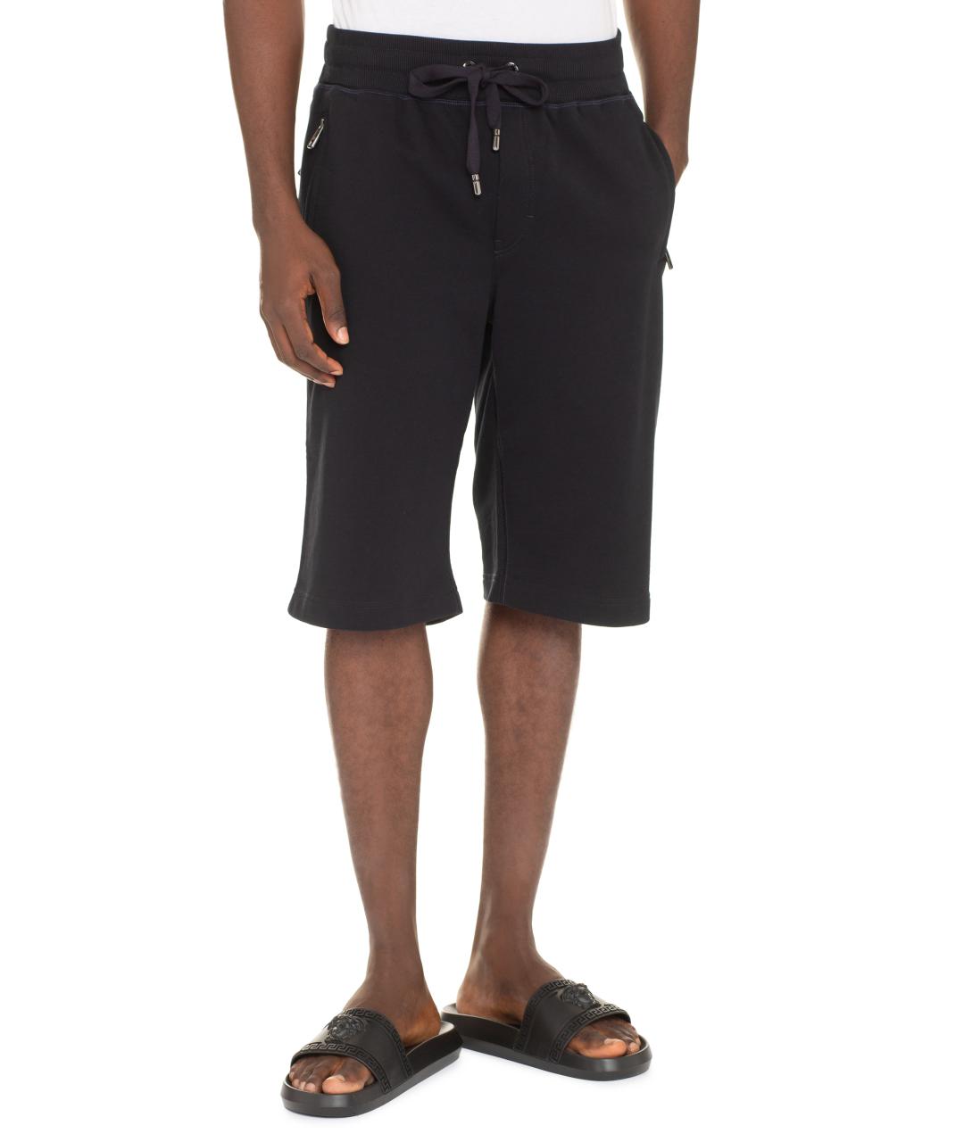 DOLCE&GABBANA Синие хлопковые шорты, фото 3