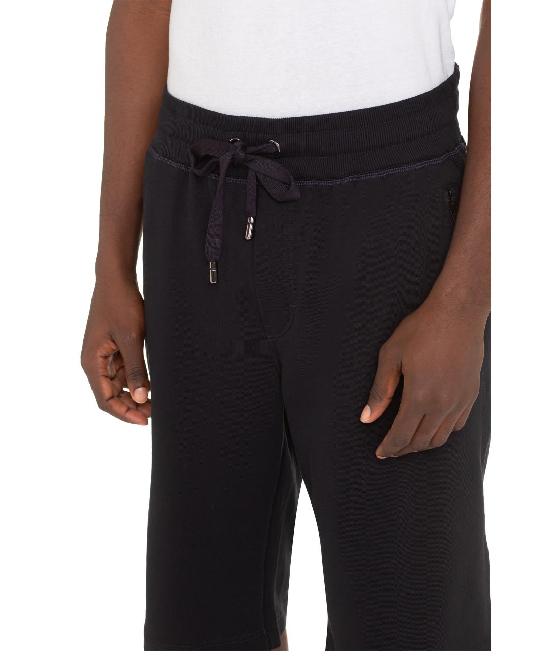 DOLCE&GABBANA Синие хлопковые шорты, фото 5