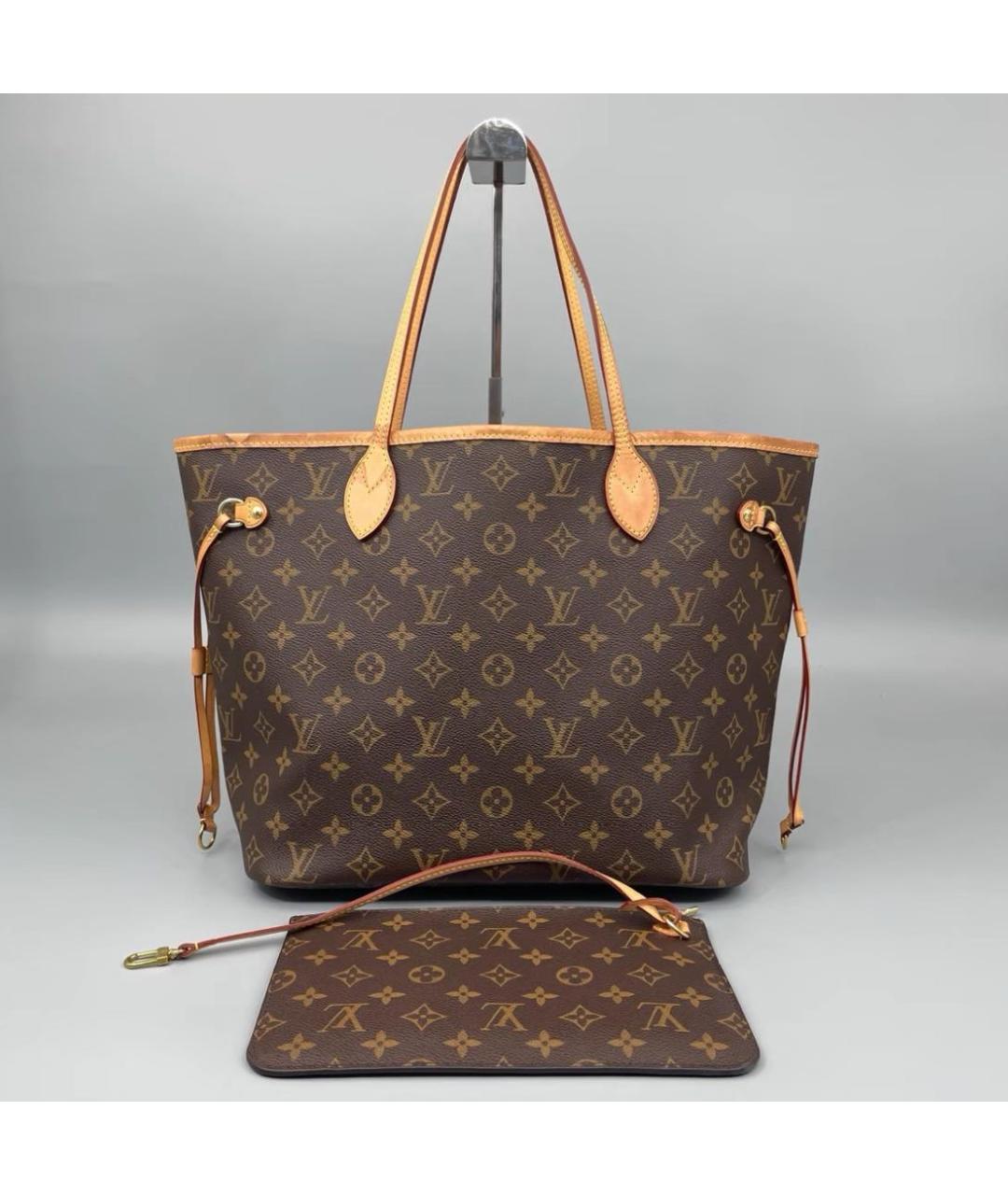 LOUIS VUITTON Коричневая сумка тоут, фото 6