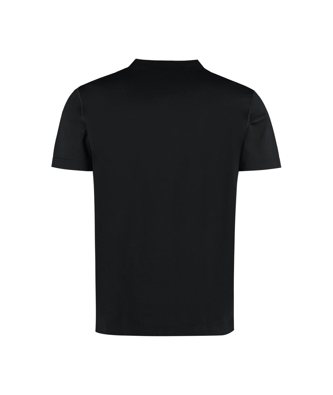 DOLCE&GABBANA Черная хлопковая футболка, фото 2