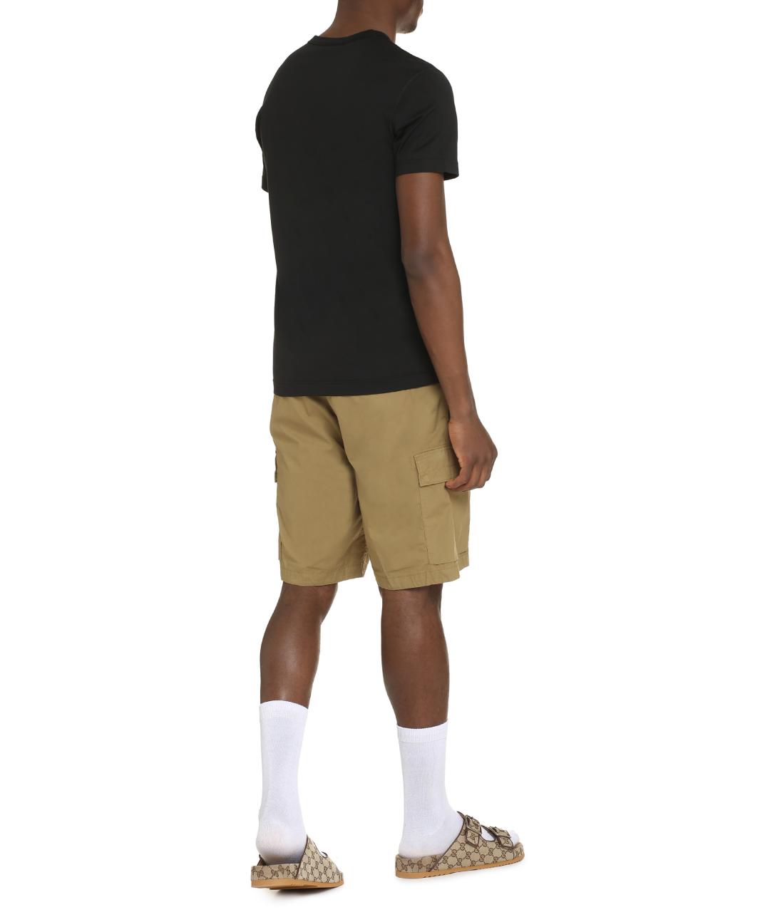 DOLCE&GABBANA Черная хлопковая футболка, фото 4