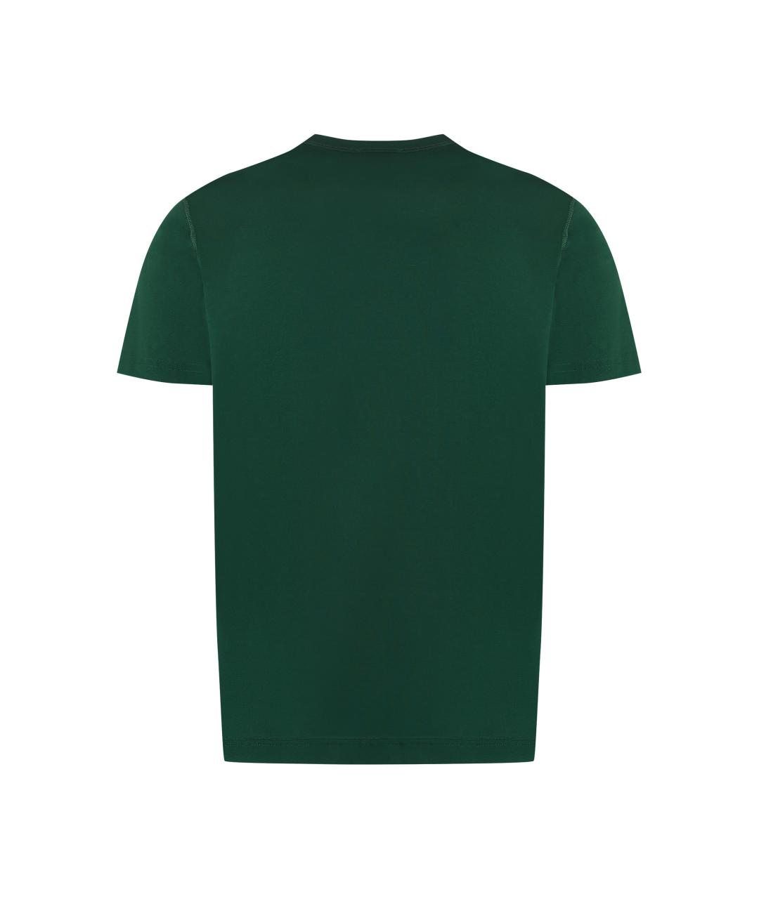 DOLCE&GABBANA Зеленая хлопковая футболка, фото 2