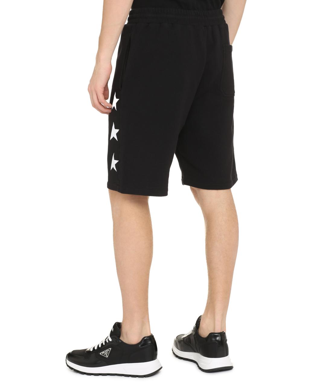 GOLDEN GOOSE DELUXE BRAND Черные хлопковые шорты, фото 4