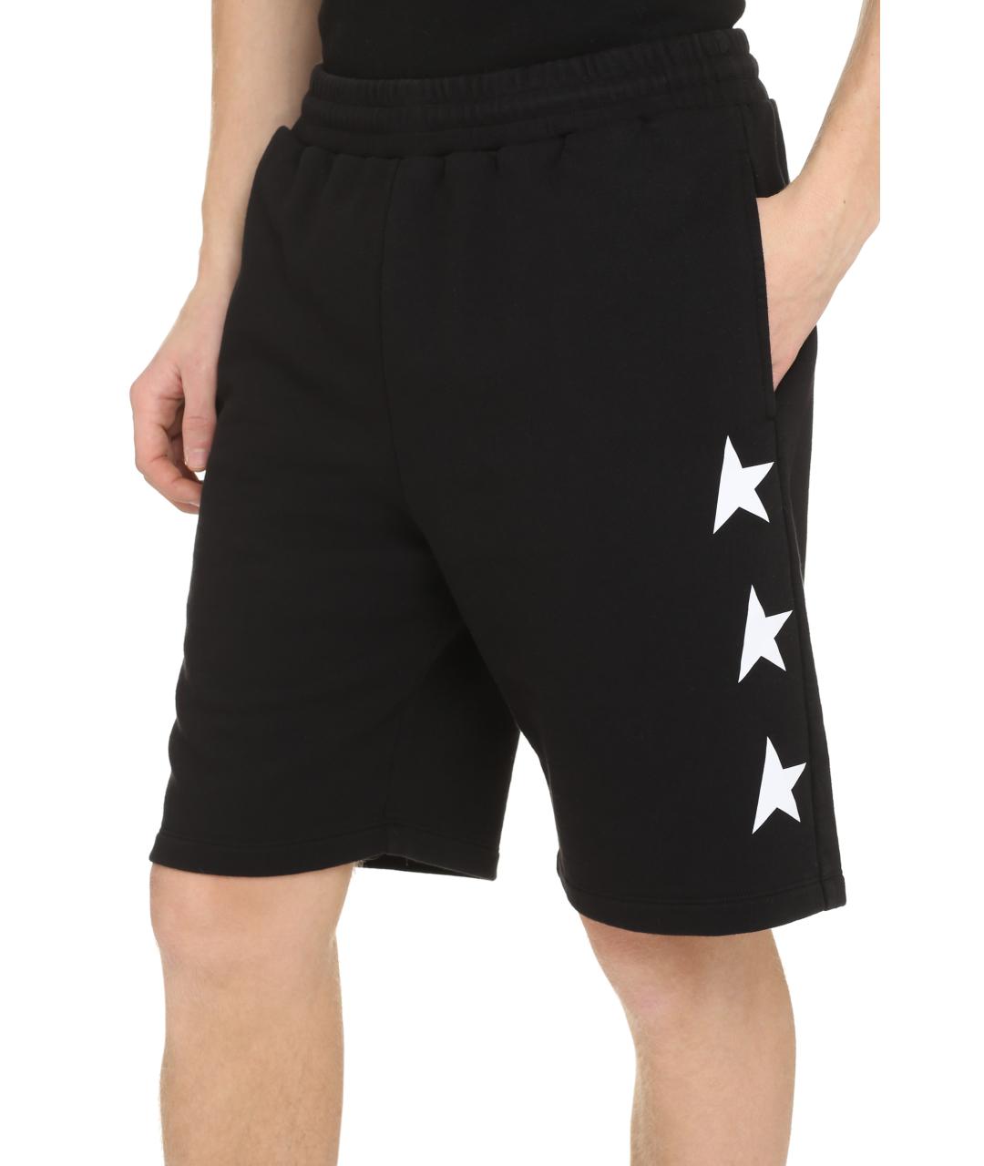 GOLDEN GOOSE DELUXE BRAND Черные хлопковые шорты, фото 5