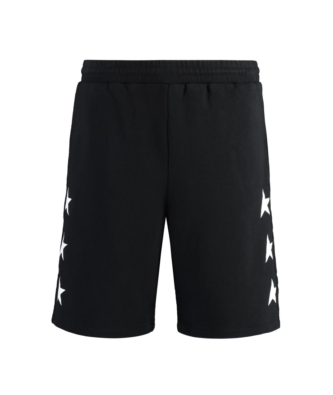 GOLDEN GOOSE DELUXE BRAND Черные хлопковые шорты, фото 1