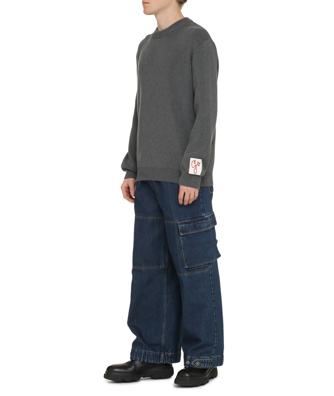 GOLDEN GOOSE DELUXE BRAND Серый хлопковый джемпер / свитер, фото 3