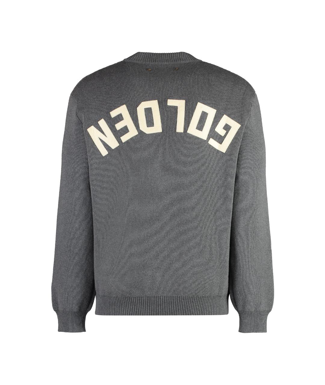 GOLDEN GOOSE DELUXE BRAND Серый хлопковый джемпер / свитер, фото 2