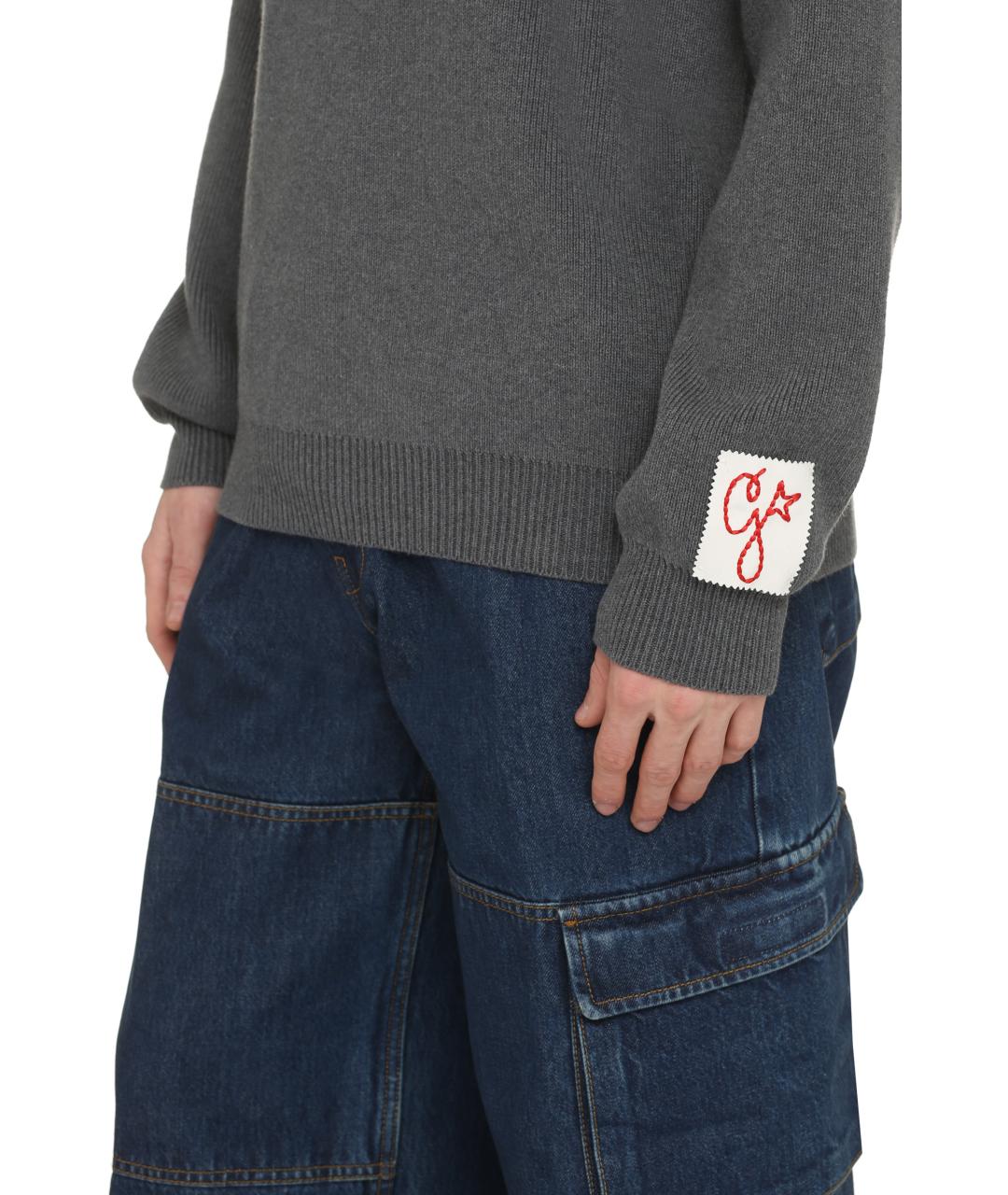 GOLDEN GOOSE DELUXE BRAND Серый хлопковый джемпер / свитер, фото 5