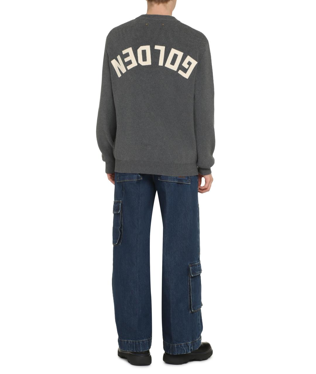 GOLDEN GOOSE DELUXE BRAND Серый хлопковый джемпер / свитер, фото 4