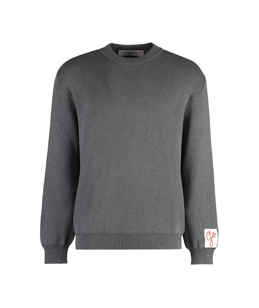 GOLDEN GOOSE DELUXE BRAND Серый хлопковый джемпер / свитер, фото 1