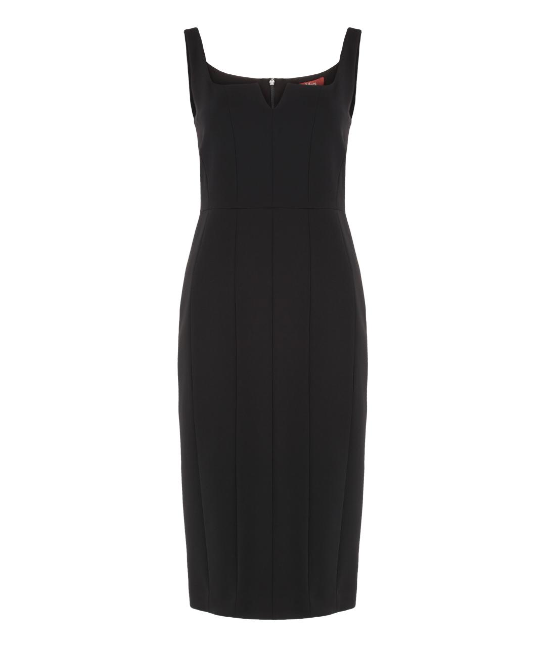 MAX MARA STUDIO Черное полиамидовое повседневное платье, фото 1