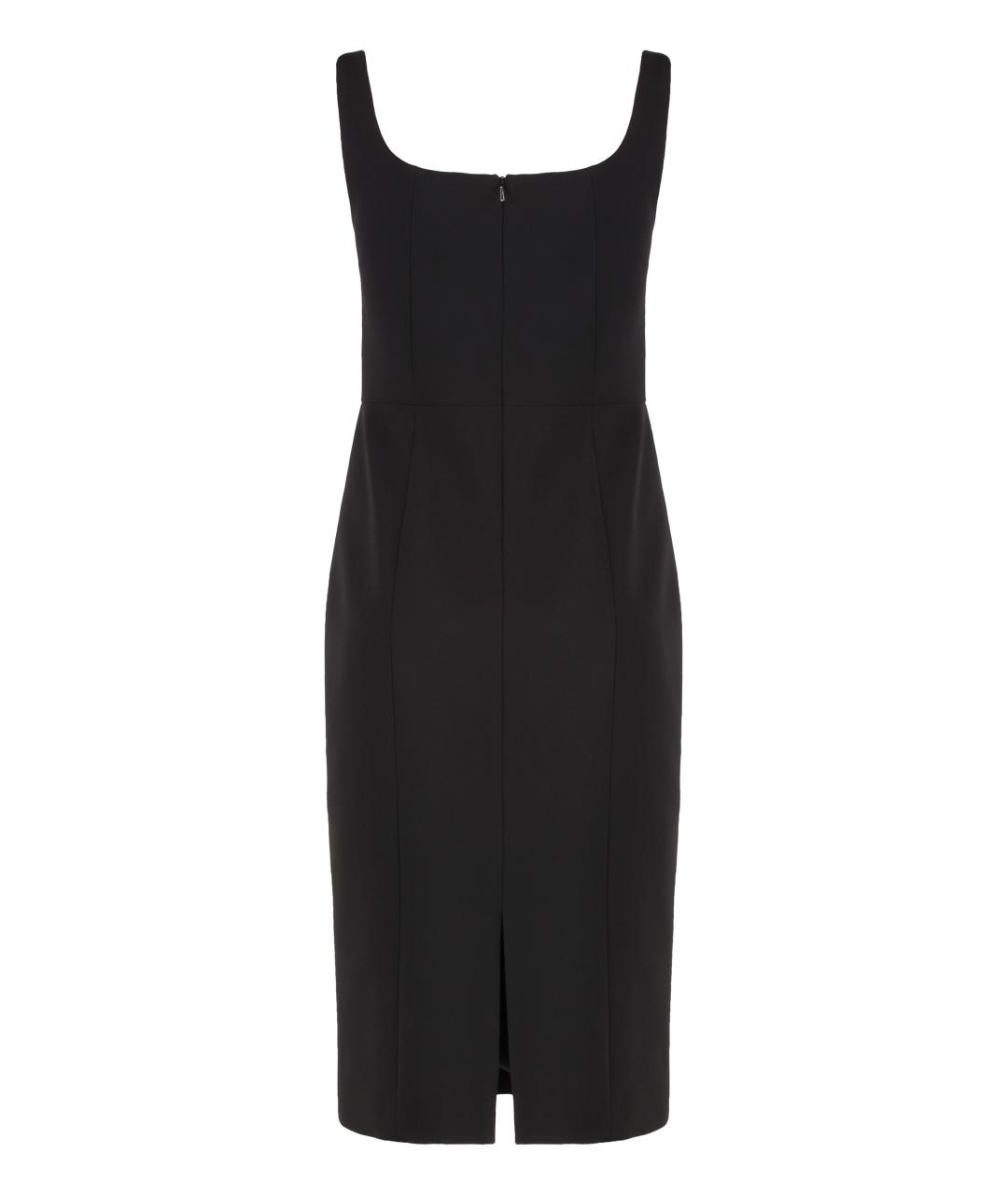 MAX MARA STUDIO Черное полиамидовое повседневное платье, фото 2