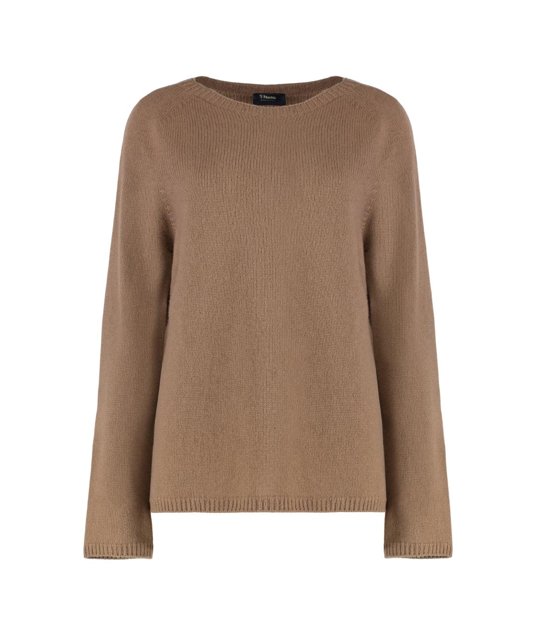 'S MAX MARA Бежевый шерстяной джемпер / свитер, фото 1