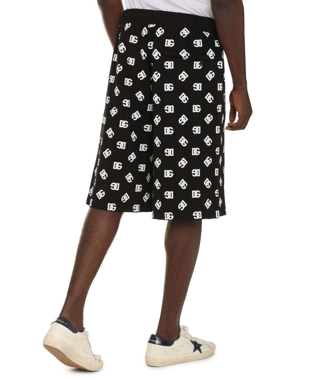 DOLCE&GABBANA Черные хлопковые шорты, фото 4