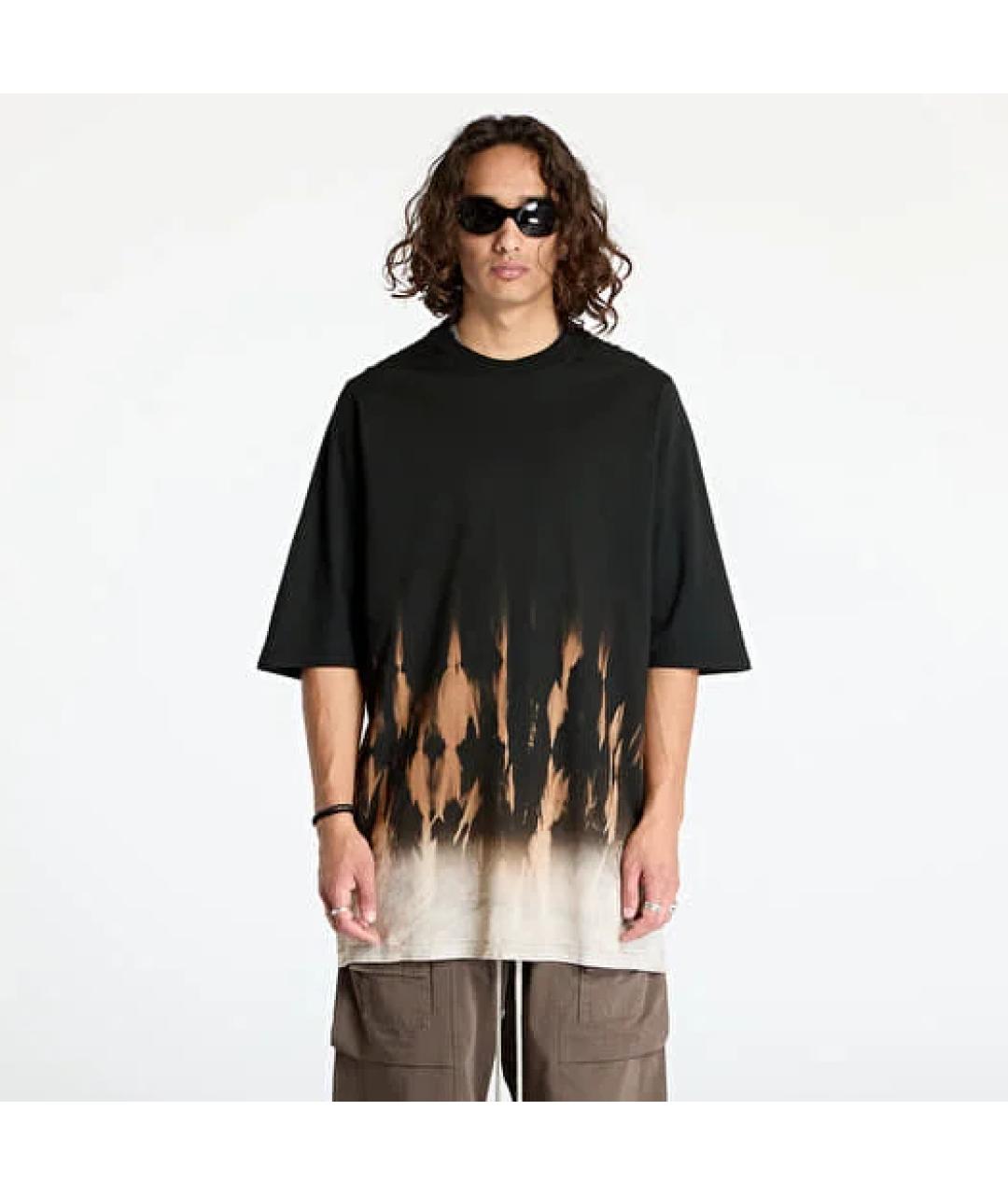 RICK OWENS DRKSHDW Черная хлопковая футболка, фото 3
