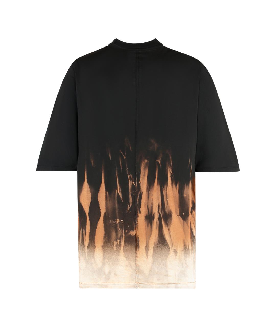 RICK OWENS DRKSHDW Черная хлопковая футболка, фото 2