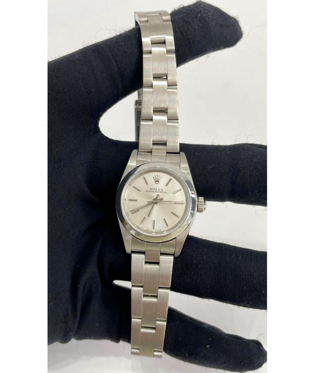 ROLEX Серебряные металлические часы, фото 2