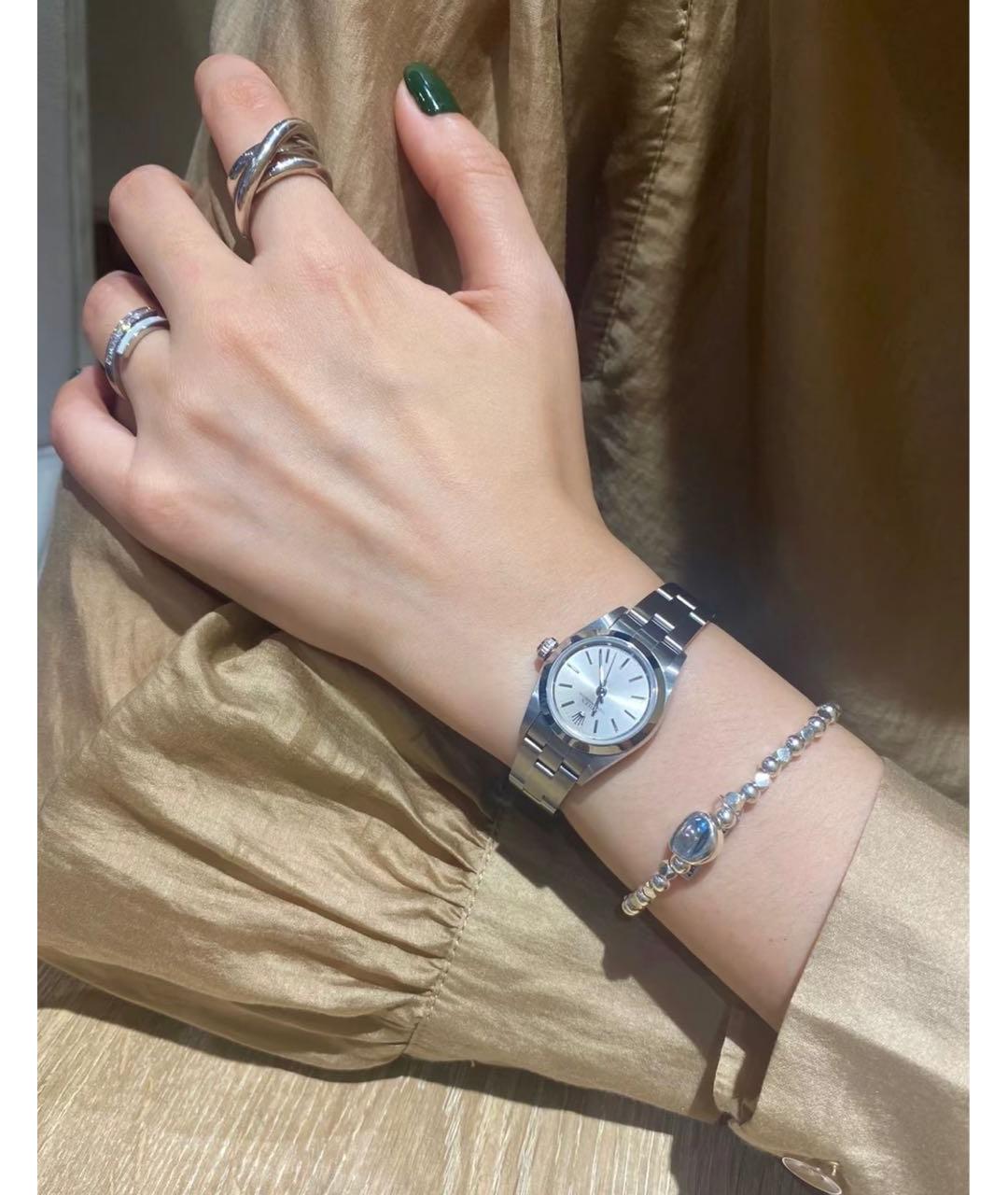 ROLEX Серебряные металлические часы, фото 3