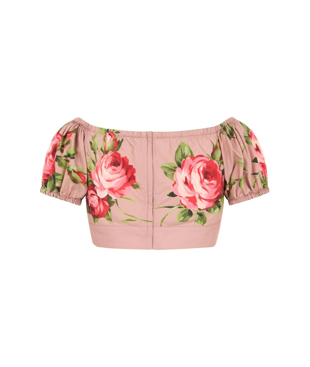 DOLCE&GABBANA Розовая хлопковая блузы, фото 2