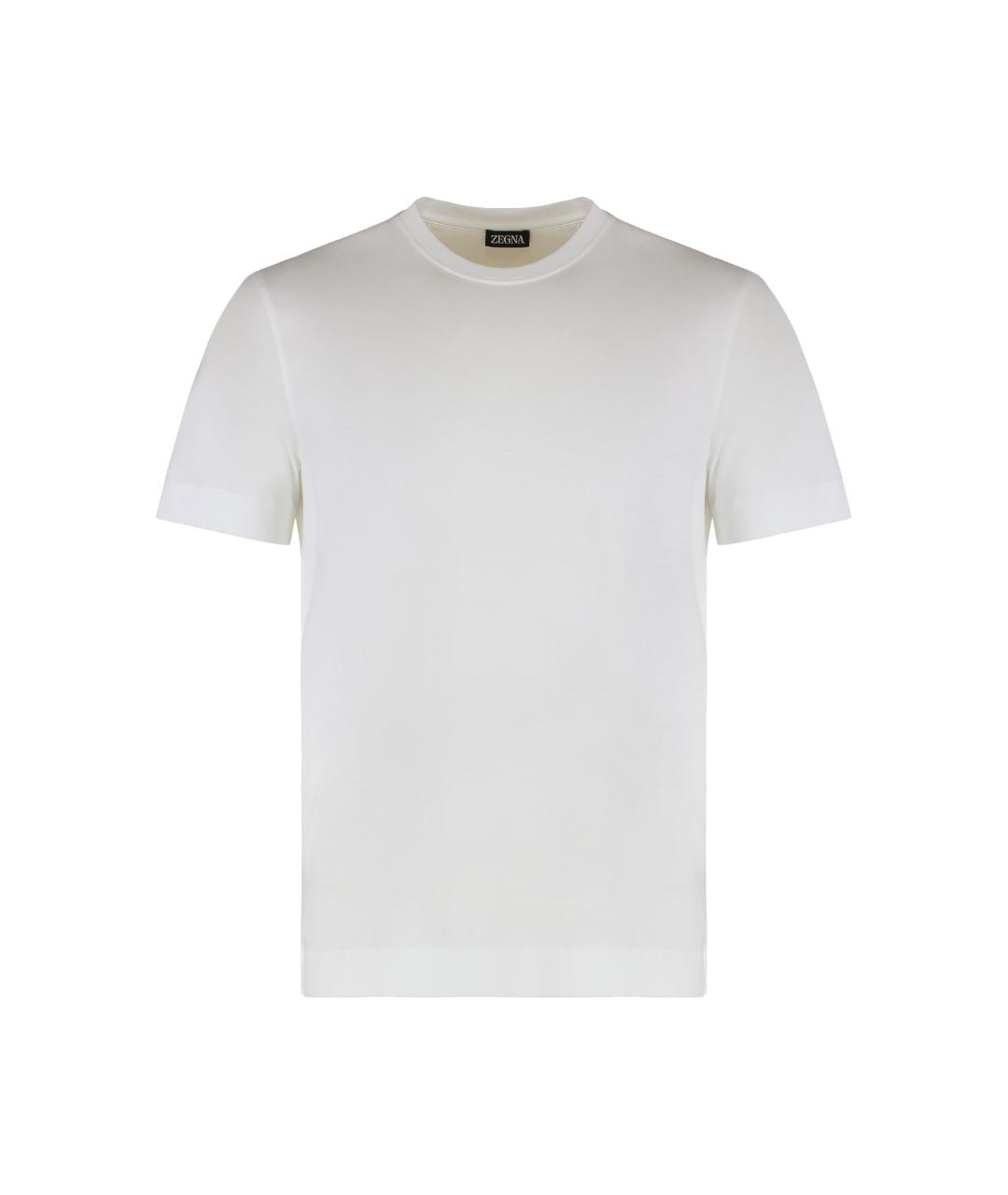 ZEGNA Белая хлопковая футболка, фото 1