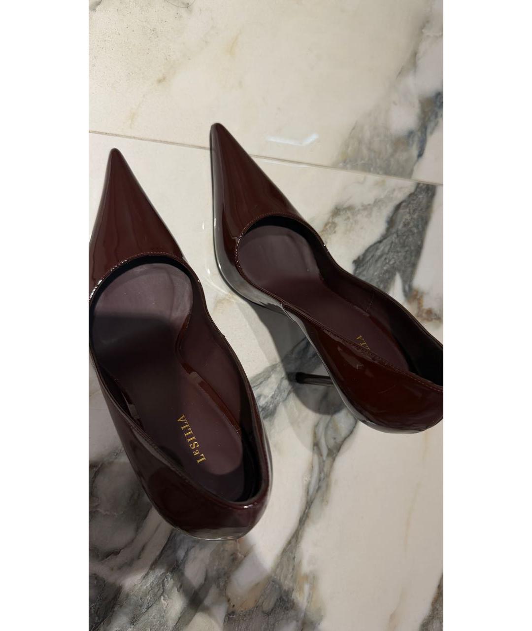 LE SILLA Бордовые туфли из лакированной кожи, фото 3