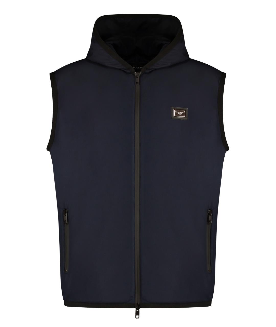 DOLCE&GABBANA Синий полиэстеровый жилет, фото 1