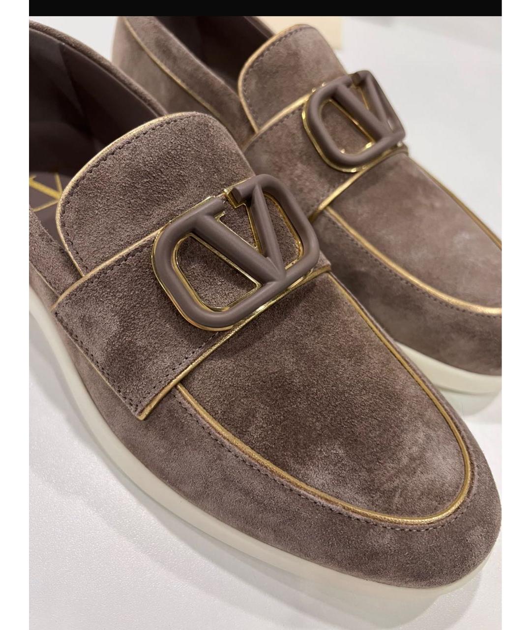 VALENTINO Коричневые замшевые лоферы, фото 5