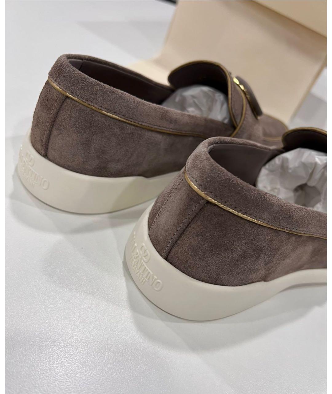 VALENTINO Коричневые замшевые лоферы, фото 4