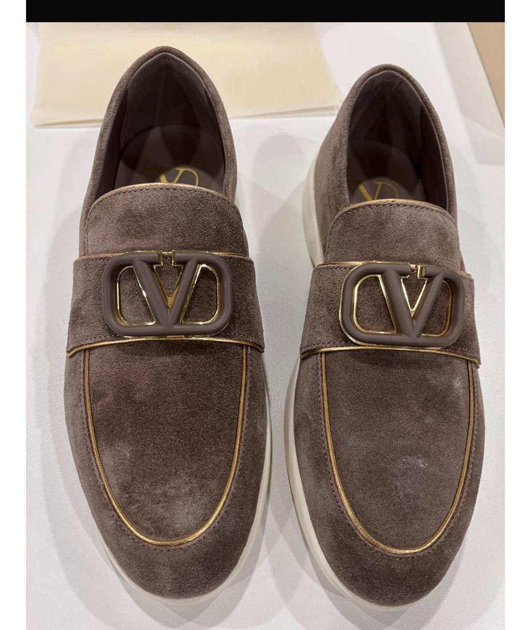 VALENTINO Коричневые замшевые лоферы, фото 3