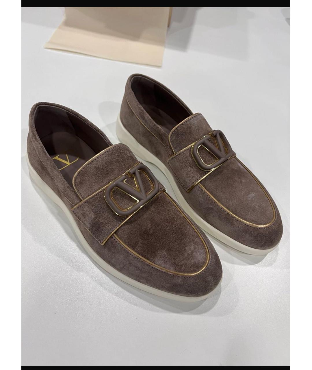 VALENTINO Коричневые замшевые лоферы, фото 2