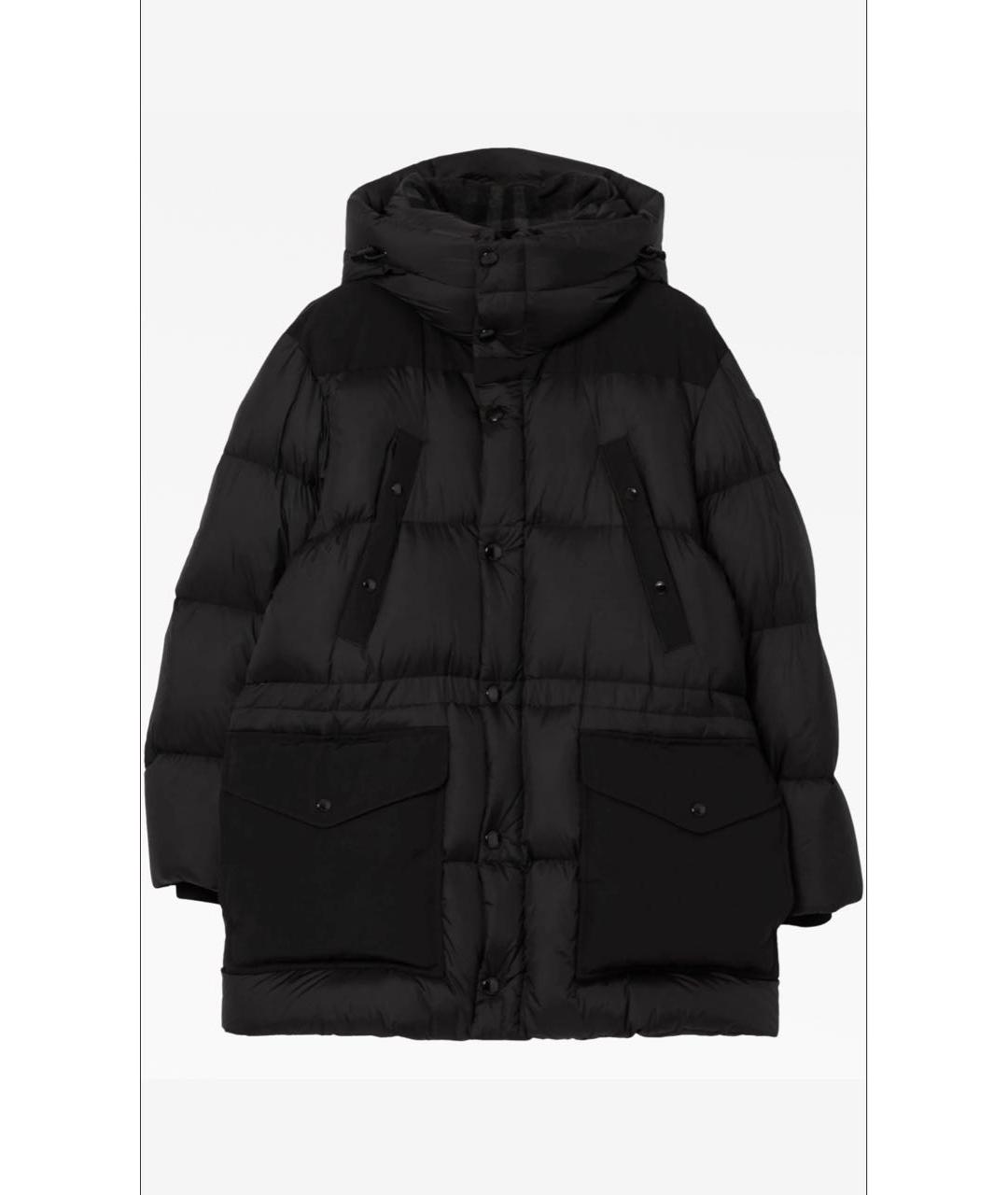 BURBERRY Черный полиамидовый пуховик, фото 5