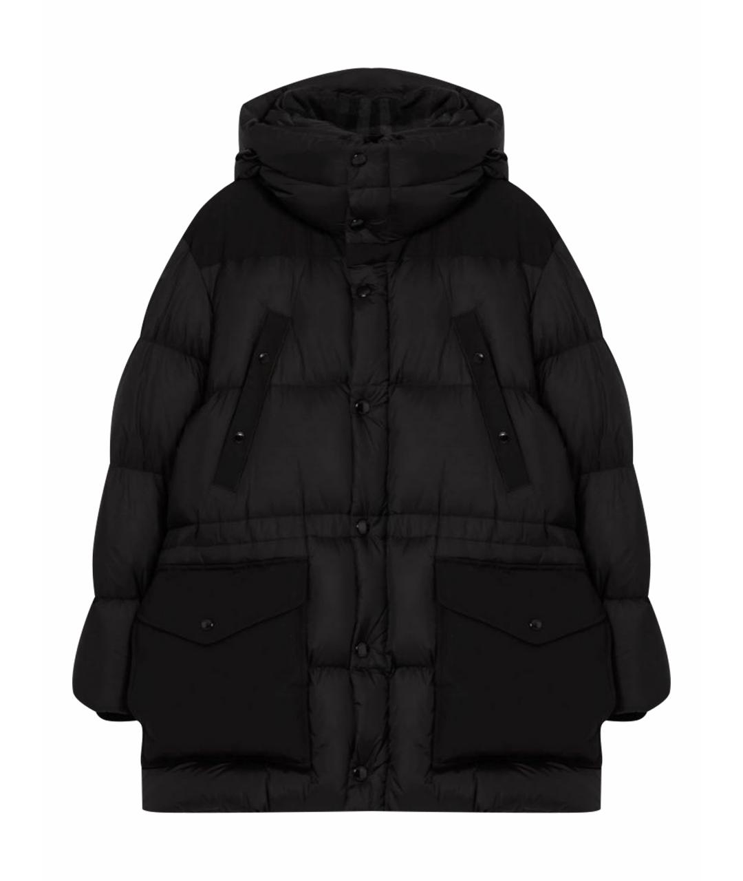 BURBERRY Черный полиамидовый пуховик, фото 1
