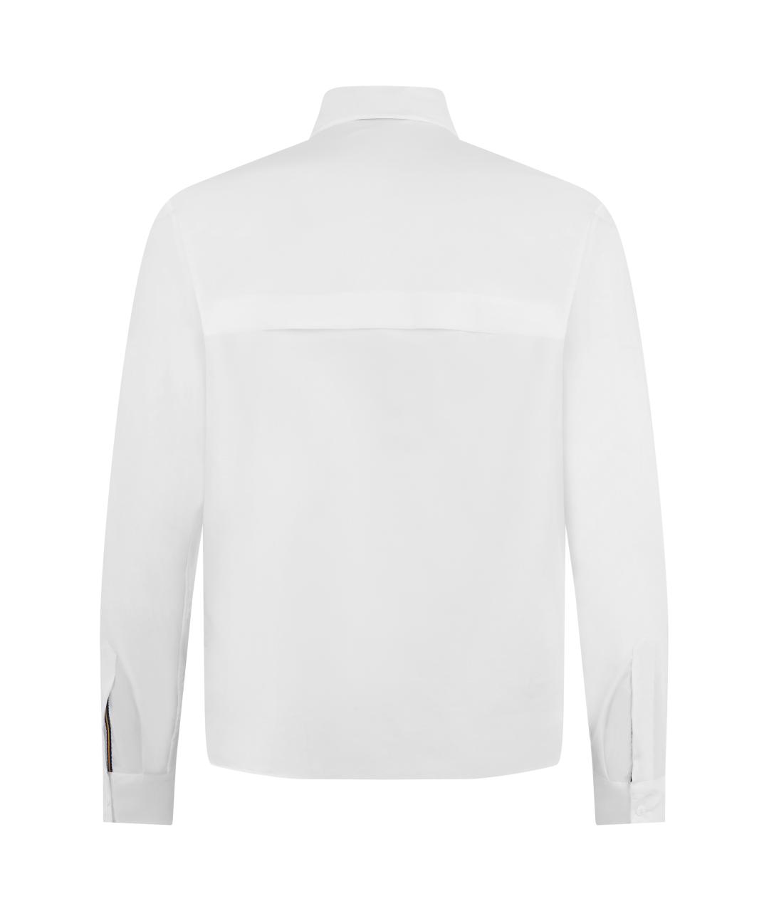 K-WAY Белая хлопковая классическая рубашка, фото 2