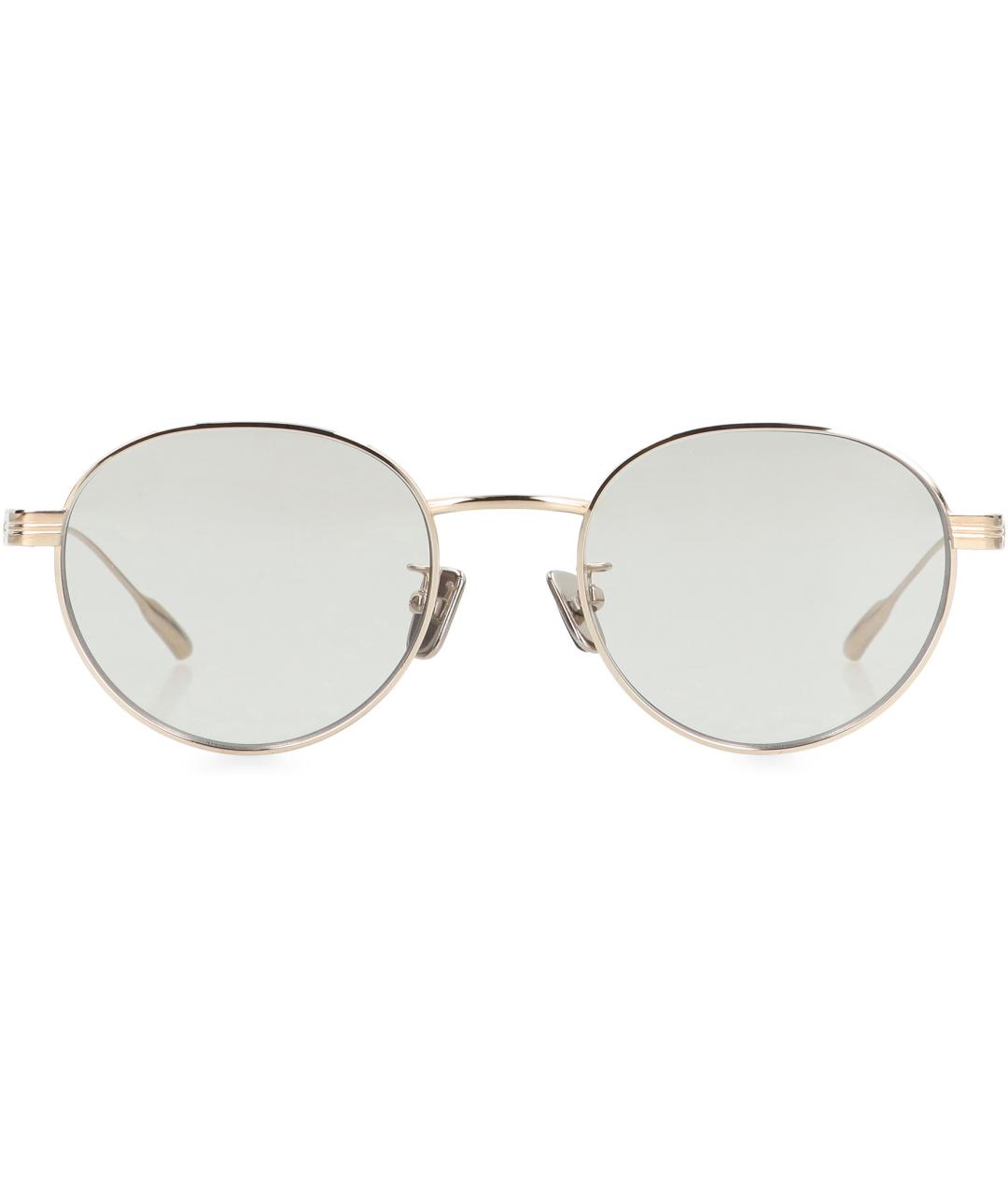 MONCLER Золотые солнцезащитные очки, фото 1