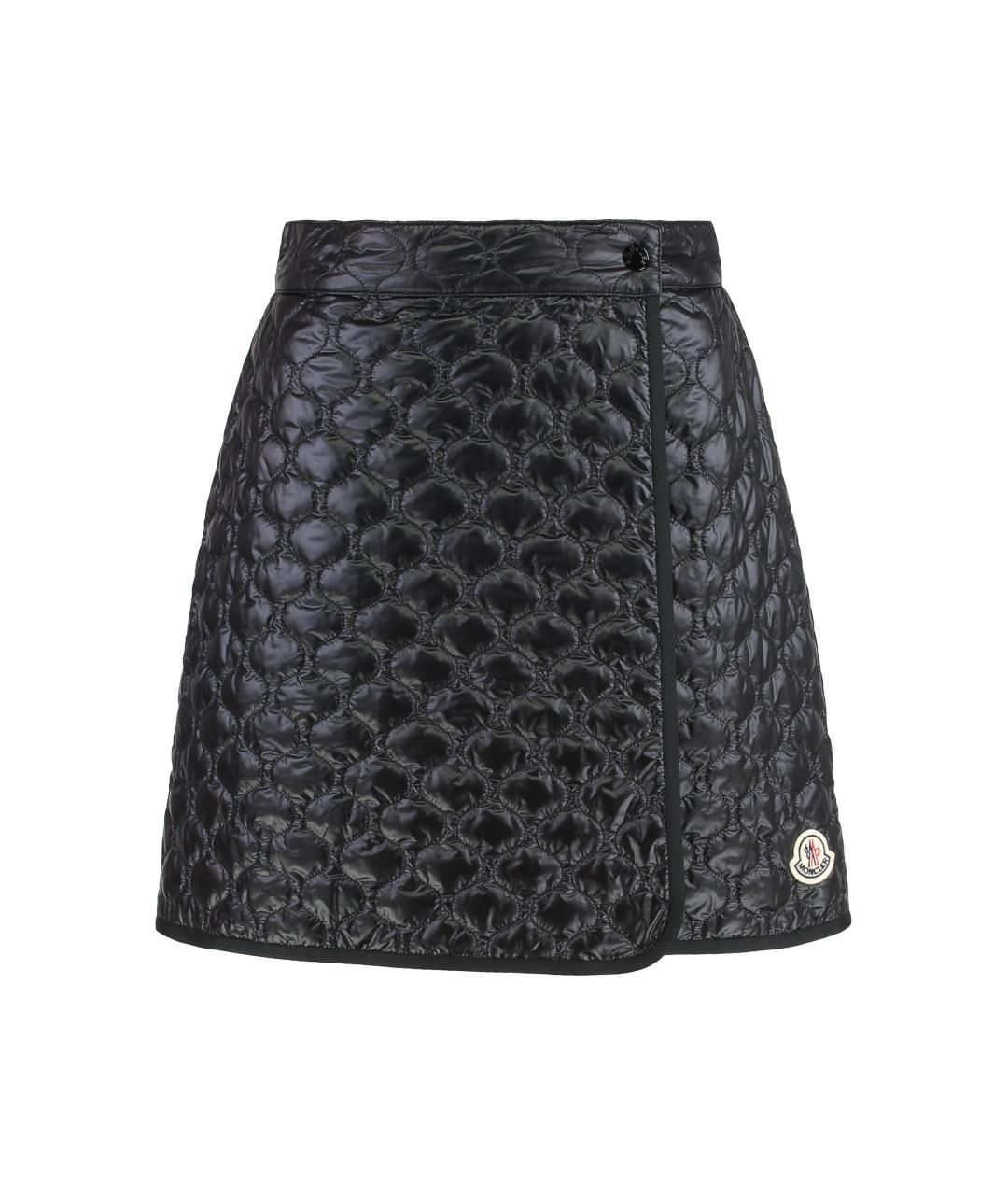 MONCLER Синяя полиамидовая юбка миди, фото 1