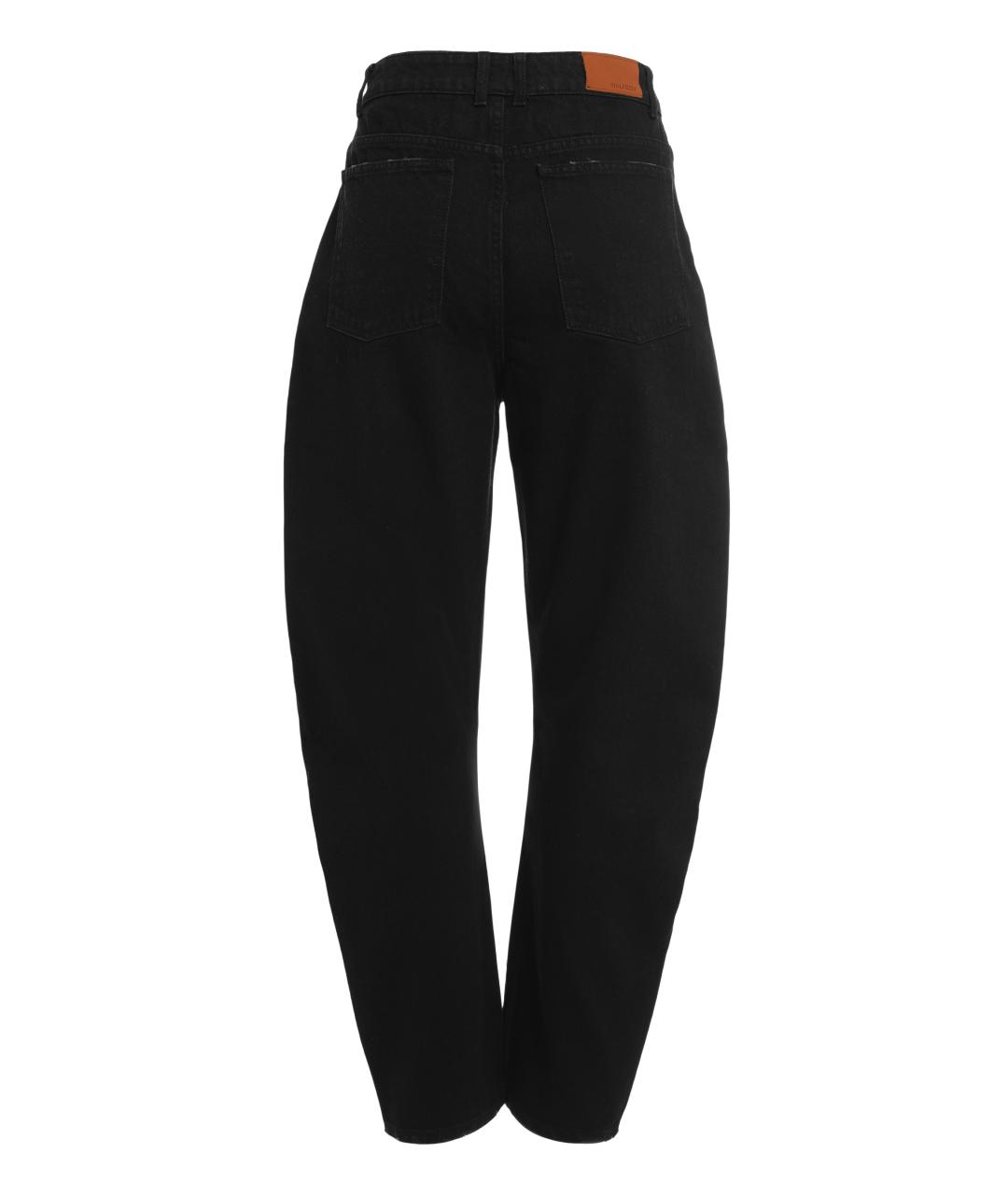 HALFBOY Черные хлопковые джинсы клеш, фото 2