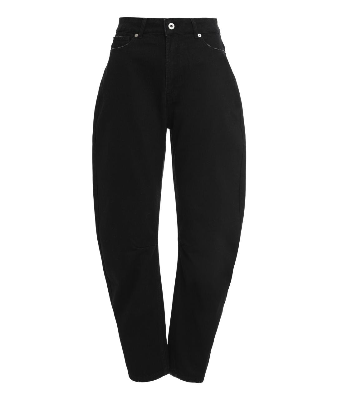 HALFBOY Черные хлопковые джинсы клеш, фото 3