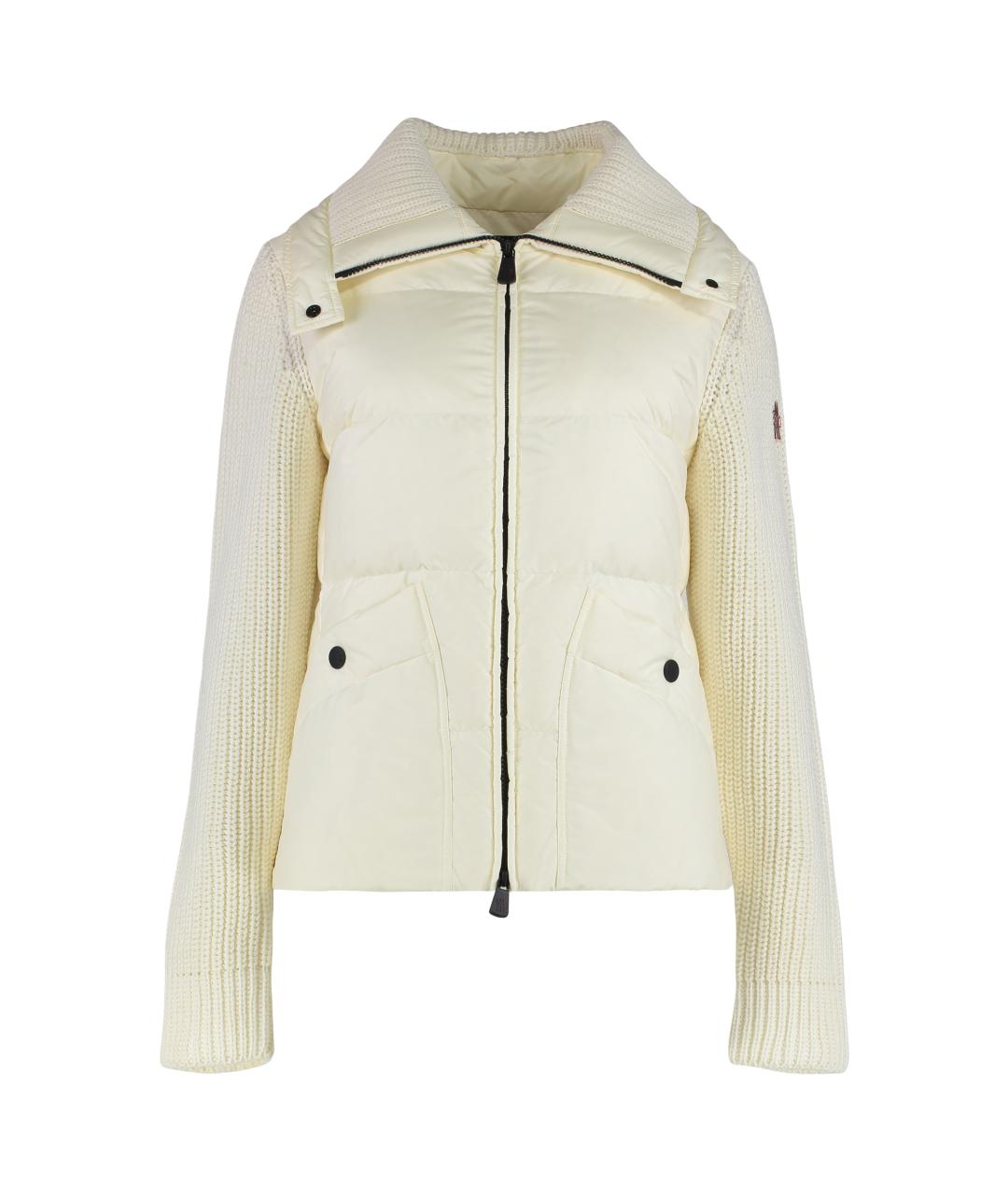 MONCLER GRENOBLE Белый полиамидовый кардиган, фото 1