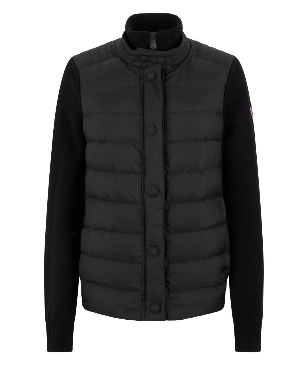 MONCLER GRENOBLE Черный полиамидовый кардиган, фото 1