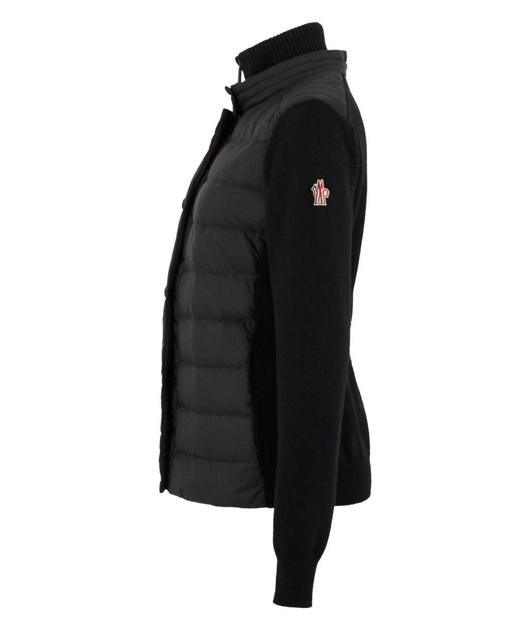 MONCLER GRENOBLE Черный полиамидовый кардиган, фото 3