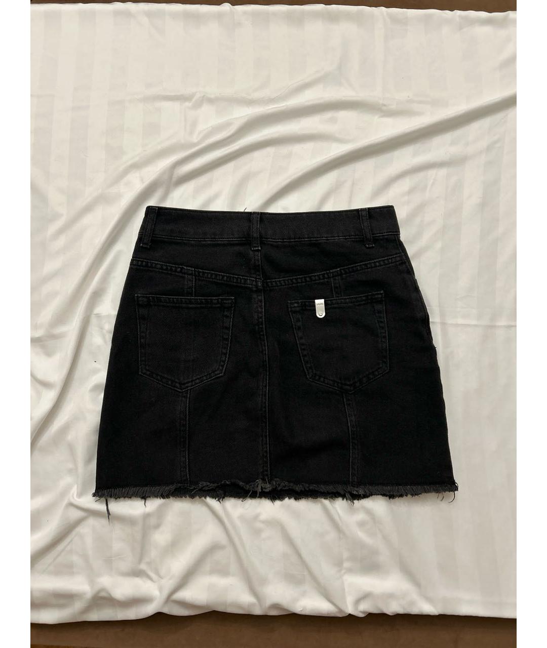 LIU JO Черная деним юбка мини, фото 2