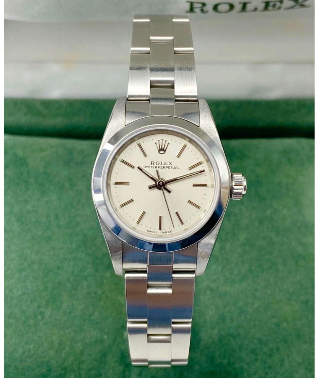 ROLEX Серебряные металлические часы, фото 5