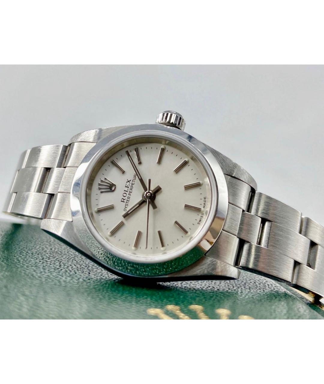 ROLEX Серебряные металлические часы, фото 6