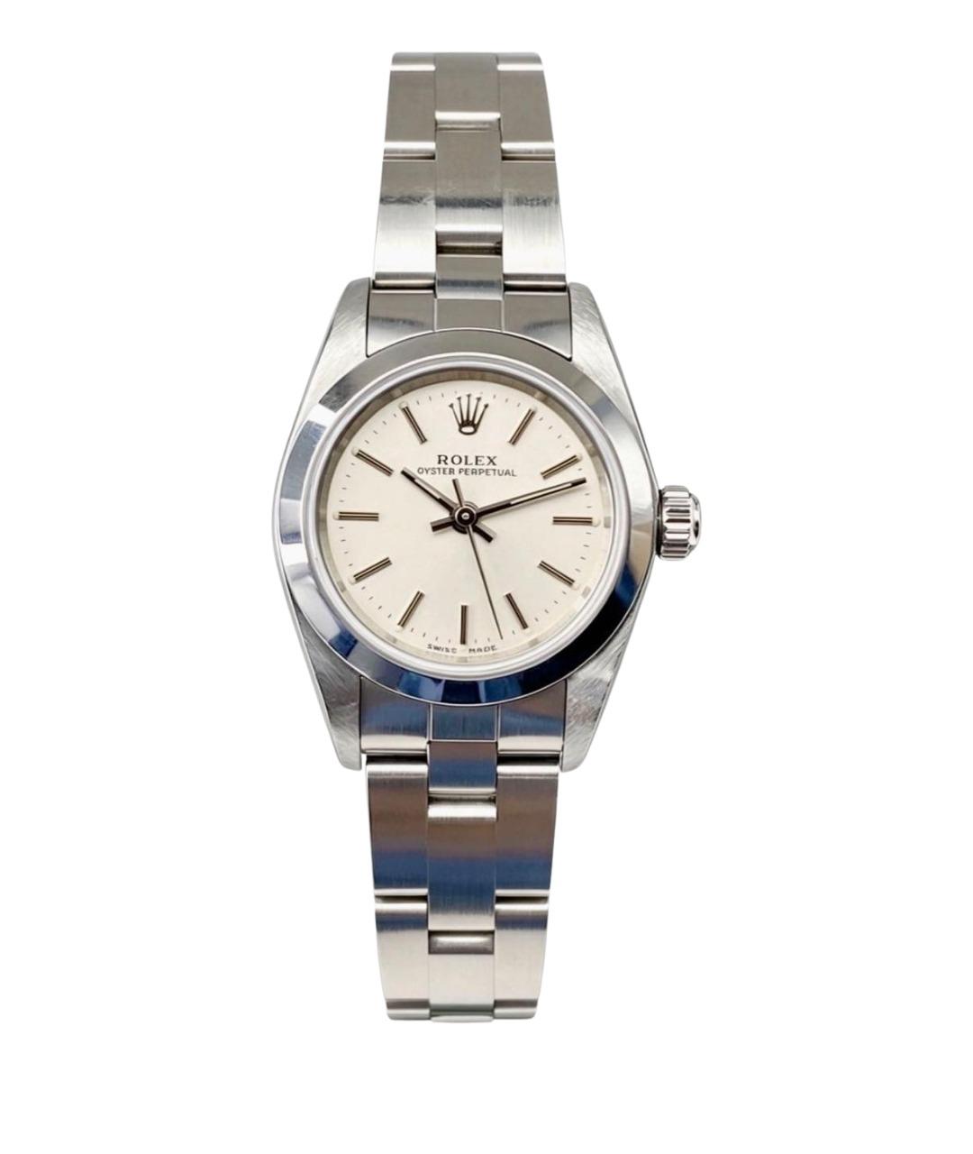 ROLEX Серебряные металлические часы, фото 1