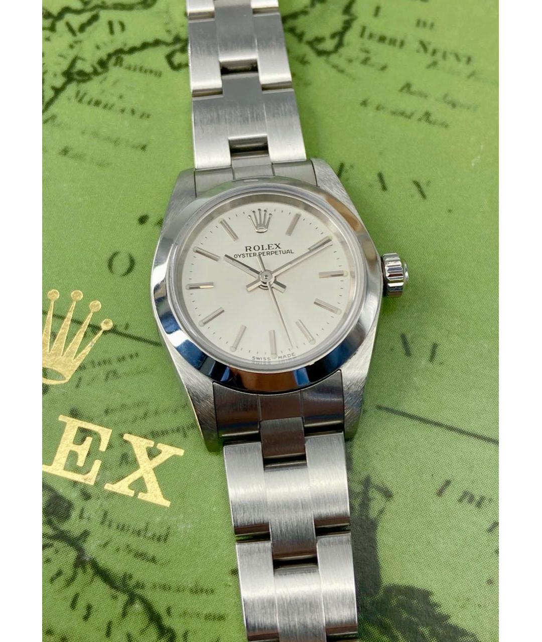 ROLEX Серебряные металлические часы, фото 3